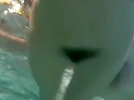 Sexy young teens 18+ swirl in the water