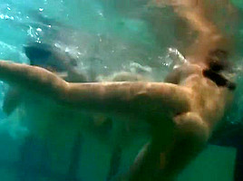 Sexy young teens 18+ swirl in the water