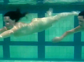 Sexy young teens 18+ swirl in the water