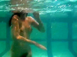 Sexy young teens 18+ swirl in the water