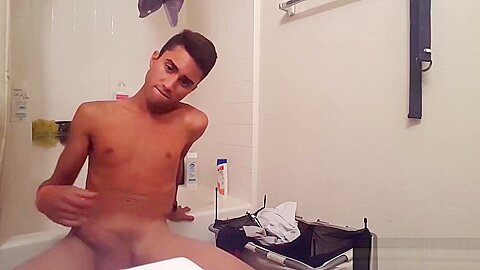 Shower Jacking Twink Webcam Show