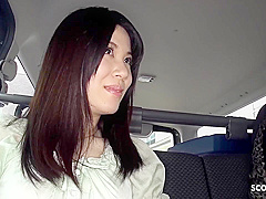 Shy Japanese teen 18+ Seduce To Suck Stranger Cock In Car - Madoka Araki