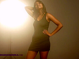 Shy sexy innocent posh Indian Bengali British girl strips down for you