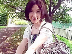 Skinny Japanese teen 18+ Tricked To Suck Strangers Dick In Car