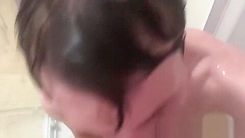 Skinny twink POV sucks big cock before rough bareback
