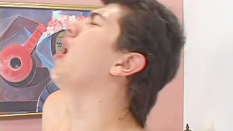 Slender Latino breeded after fellatio for cum in mouth