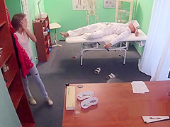 Slim patient wakes up and fucks doctor