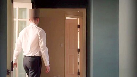 Slow day at the office makes twink horny and fuckable