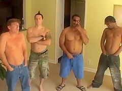 Slut Gets Facial Cumshot After Suckign Dick And Getting Dp Banged In Gang Fucking
