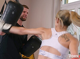 Slutty Fitness Chick Veronica Leal Takes A DP Pounding At Boxing Gym GP2663 - AnalVids