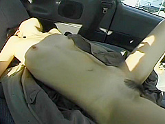 Small Breasted Amateur Yuri Gets Drilled In A Car