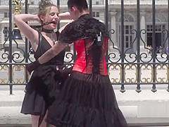 Spanish slave and mistress in public