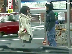 Special blowjob in the car by naughty Japanes