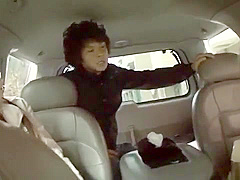 Special blowjob in the car by naughty Japanes