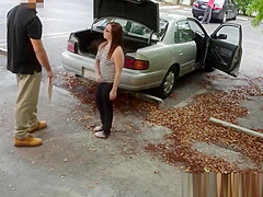 Spex teen 18+ pawnee POV facialized by pawnbroker