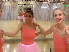 Spying ballerina got caught and punished by lesbian BFFs