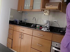 Step Mom With Huge Round Ass Works As A Maid And Gets Fucked By The Boss