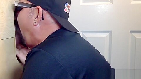 Step dad At The Gloryhole For Head
