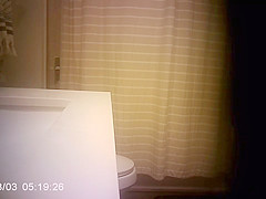 Step sister Caught Pissing And Showering After Pool