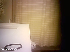 Step sister Caught Pissing And Showering After Pool