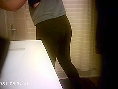 Step sister Caught Pissing and Shower