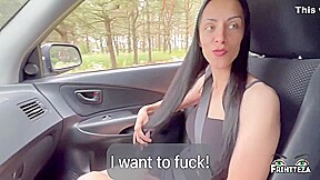 Stepsister Fuck And Suck In The Car  Throatpie Public 8 Min
