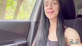 Stepsister Fuck And Suck In The Car  Throatpie Public 8 Min