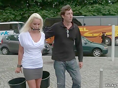 Steve Holmes, Steve Qute And Sophie Logan - Heavy-breasted German Step mom Got Laid In Public Places