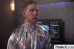 Steve Rickz And Kasey Kei In Tranny Babe Astronaut Ass Fucked In The Spaceship 6 Min