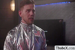 Steve Rickz And Kasey Kei In Tranny Babe Astronaut Ass Fucked In The Spaceship 6 Min