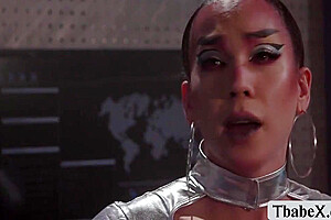 Steve Rickz And Kasey Kei In Tranny Babe Astronaut Ass Fucked In The Spaceship 6 Min