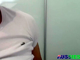 Straight Asian Jock Erik Strokes His Throbbing Cock Solo