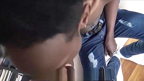 Straight Ebony Twink With Braces And From Jamaica Paid To Fuck Gay Filmmaker POV