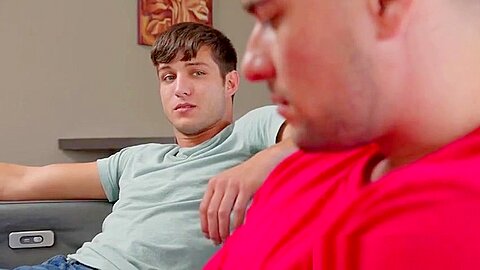 Straight guy fucks gay roommate after his girlfriend dumped him
