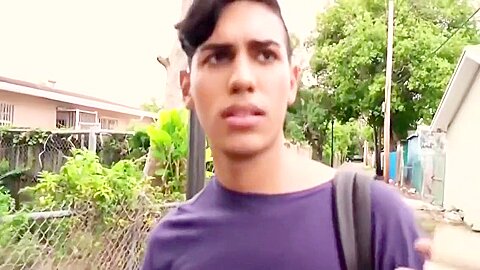 Straight latino twink barebacked outdoor in paid to gay POV