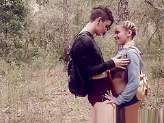Stranded teen 18+ cutie gets throatfucked