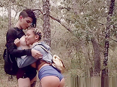 Stranded teen 18+ cutie gets throatfucked
