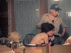 Stranded teen 18+ deepthroating stalkers dick