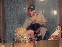 Stranded teen 18+ deepthroating stalkers dick