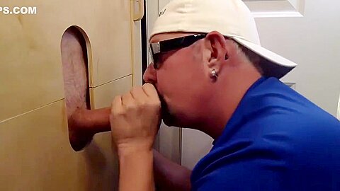 Sucking Biker Cock At The Gloryhole