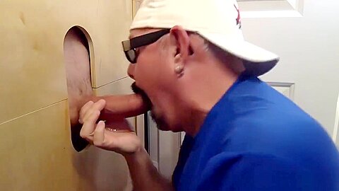 Sucking Biker Cock At The Gloryhole