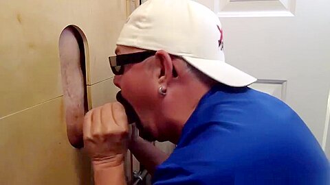 Sucking Biker Cock At The Gloryhole