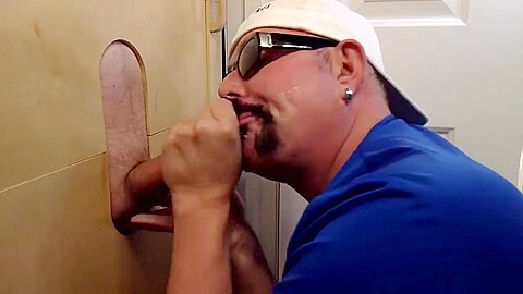 Sucking Biker Cock At The Gloryhole