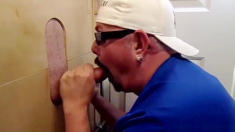 Sucking Biker Cock At The Gloryhole
