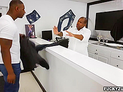 Sucks Huge Black Cock In Tailor Shop - Milcah Halili