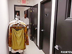 Sucks Huge Black Cock In Tailor Shop - Milcah Halili