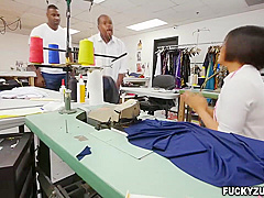 Sucks Huge Black Cock In Tailor Shop - Milcah Halili