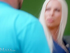 Suzi Grande In Blonde Big Tits Milf Fucks Creep Caught Spying On Her