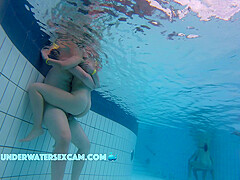 TEASER SHAMELESS teen 18+ COUPLE FUCKS IN PUBLIC POOL