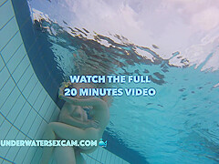 TEASER SHAMELESS teen 18+ COUPLE FUCKS IN PUBLIC POOL